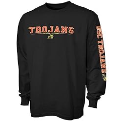 NCAA USC Trojans Black Standard Long Sleeve T-shirt