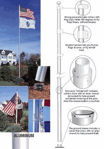 TopFlight Telescoping 20ft Flagpole