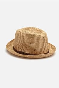 Women's Rafia Trilby Hat