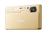 Sony DSC-TX9N Digitalkamera (12 Megapixel, 4-fach opt. Zoom, 8,9 cm (3,5 Zoll) Display, 3D Schwenkpanorama, Full HD Video) gold