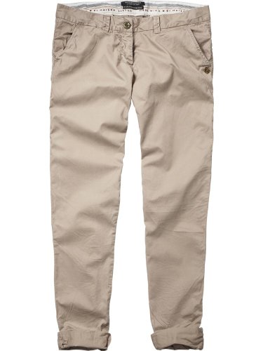 Maison Scotch Damen Hose/ Lang lighter wtg pima cotton chinos/belt - 11240780834, Gr. 27/3 Preisvergleich