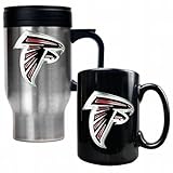 NFL Atlanta Falcons Travel Mug & Ceramic Mug Set - Primary Logo