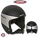 ALPINA Skihelm SUPER G. Ski Alpin Helm schwarz-silber 50-53 cm
