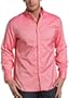 Claiborne by John Bartlett Men's Basketweave Oxford Woven, Azalea Combo, XL