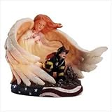 ANGEL WITH FIREMAN NIGHTLIGHT