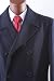 Men's Double Breasted Wool Navy Three-Quarter Length Topcoat, New Arrival For The Season!