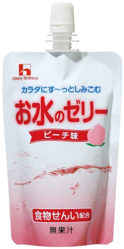 ハウスウェルネスフーズ お水のゼリー ピーチ味 120g×8個