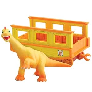 Learning Curve Dinosaur Train - Collectible Ned with Train Car by Learning Curve