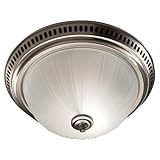 Broan 741SN Decorative Ventilation Fan and Light, Satin Nickel