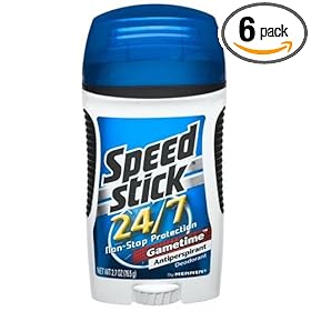Speed Stick 24/7 Antiperspirant/Deodorant, Game Time, Packaging May Vary 2.7-Ounce Sticks (Pack of 6)