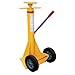 Vestil SP-TOP Steel Spin Top Trailer Stabilizing Jack with Powder Coat Safety Yellow Finish, 100,000 lbs Capacity