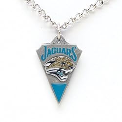 Jacksonville Jaguars Chain Necklace & Pewter Pendant - NFL Football Fan Shop Sports Team Merchandise