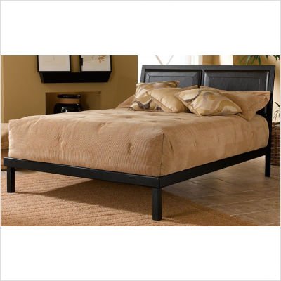 King Hillsdale Sawyer Modern Leather Upholstered Platform Bed