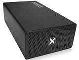 Xtrastor XS-2B35U-J-BK 3.5 inch 2-Bay JBOD SATA to USB 2.0 Hard Drive Enclosure with Cooling Fan - Retail