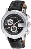 GUCCI Men’s 101G Series Leather Strap Watch #YA101335