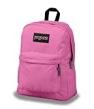 JanSport Superbreak Classic Backpack Shocker Pink Hawaiian Outline