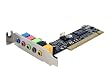 New - 5 CHANNEL LP PCI SOUND ADAPTER CARD - PCISOUND5LP