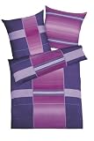 Kaeppel G-100258-65D3-VFMF Bettw&auml;sche 2-teilig Velvet 155 x 220 cm Microfaser Flanell, violett