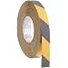 Brady 60' Length, 1" Width, B-916 Grit-Coated Polyester Tape, Striped Special Black And Yellow Color Anti-Skid Tape