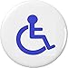 Wheelchair / Handicap Symbol 2.25â€ Large Pinback Button Pin Disability Access