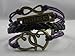 Vintage Bronze Infinity 8 Best Friend Heart Purple Rope Leather Bracelet Karma
