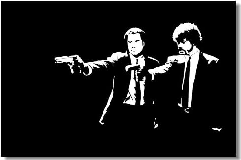 Pulp Fiction Movie Silk Wall Poster Big Room Prints Classic Quentin Tarantino Uma Thurman (007) - 24x36 inches