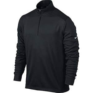 Nike Golf Dri-Fit Performance 1/2-Zip BLACK/BLACK/METALLIC SILVER XL