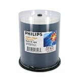 100 Philips 16X DVD-R 4.7GB White Inkjet Hub Printable