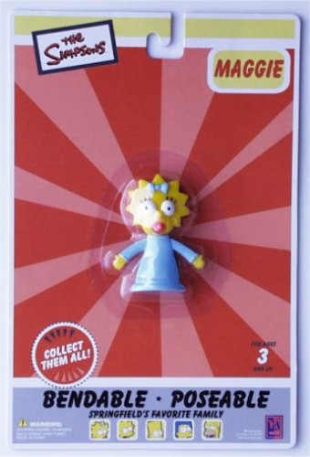 The Simpsons Maggie Simpson Bendable Figure