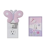 Tiddliwinks Lilac Butterfly Night Light Combo