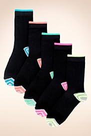 5 Pairs of Freshfeet Cotton Rich Striped Socks