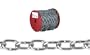 Campbell 0722927 Low Carbon Steel Passing Link Chain, Zinc plated, 2/0 Trade, 0.18" Diameter, 450 lbs Load Capacity, 125 Feet Reel