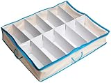 Closet Complete 23025 Organizing For Dummies 12-Pocket Under-the-Bed Breathable Fabric Shoe Bag