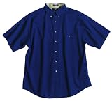Apparel : Bill Blass Men's Short-sleeve Gabardine Shirt w/Pocket
