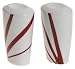 Mikasa Pure Red fine china salt & pepper set