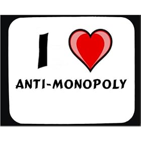 I Love Anti-Monopoly Decorated Mouse Pad