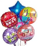 Half Dozen Mylar Balloon Bouquet, Thank You - B000MDAYIS