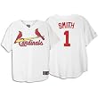 Men`s St. Louis Cardinals #1 Ozzie Smith Replica Home Cooperstown Jersey