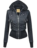 MBJ Womens Quilted Puffer Jacket with Inner Fleece
