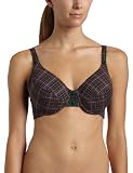 Jessica Simpson Womens Woven Plaid Full Bust Light Foam Bra