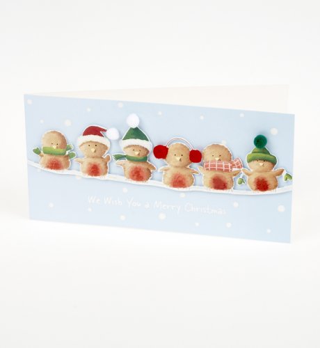 Robins on a Branch Card