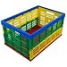 Collapsible Crate - Multi Colored (Multi) (10.5" H x 20.75" W x 14" D)