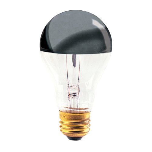 Bulbrite 60A19HM Half Chrome Shape Bulb