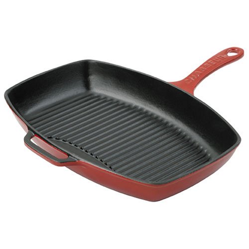 French Home Red Rectangular Grill Pan