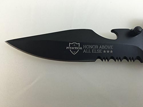 Ultimate Tactical Folding Knife, Light, Cord Cutter, Glass Breaker & More!