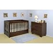 Mercer Two Piece Convertible Crib Set in Espresso