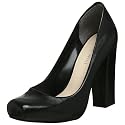 Nine West Women's Mane Platform Pump,Black Leather,10 M US