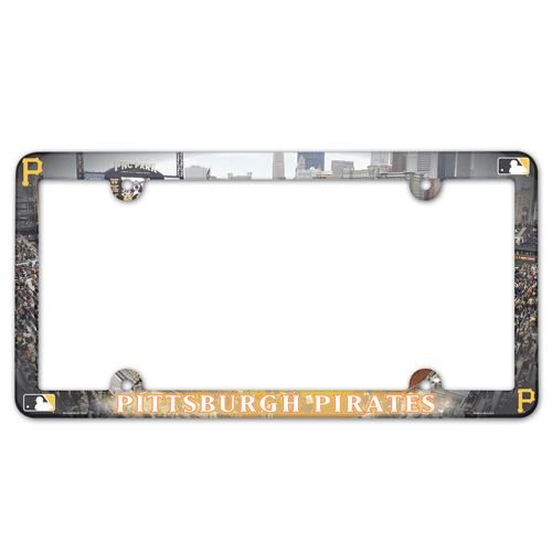 MLB Pittsburgh Pirates Full Color License Plate Frame, Team Color, One Size