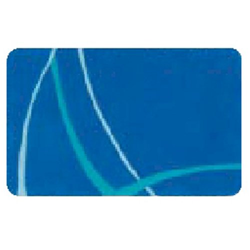 Spirella 1007824 Badteppich MOTION ELECTRIC BLUE 55x55 cm mit WC Aussparung