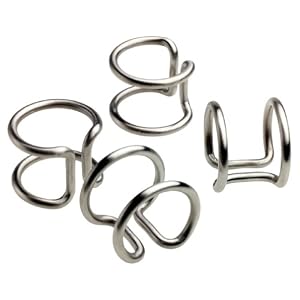 Blomus Stainless Steel Wire Napkin Rings, Set of 4